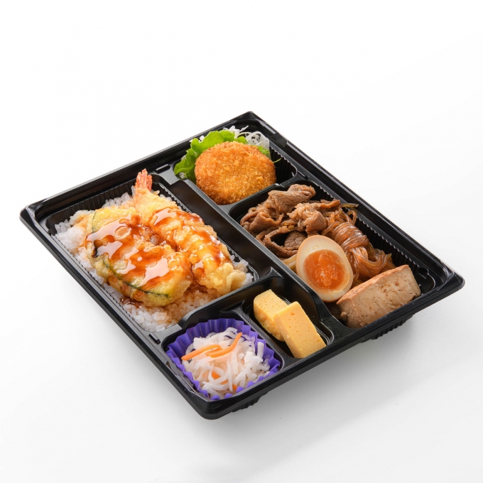 惣菜・べんとうグランプリ受賞「天丼＆すき焼き弁当」