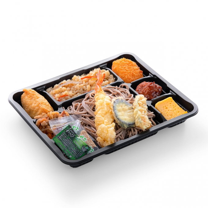 鶏飯＆海老天ぶっかけそば