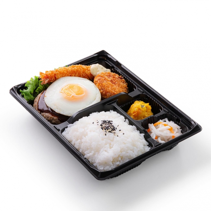 ハンバーグ＆目玉焼き弁当