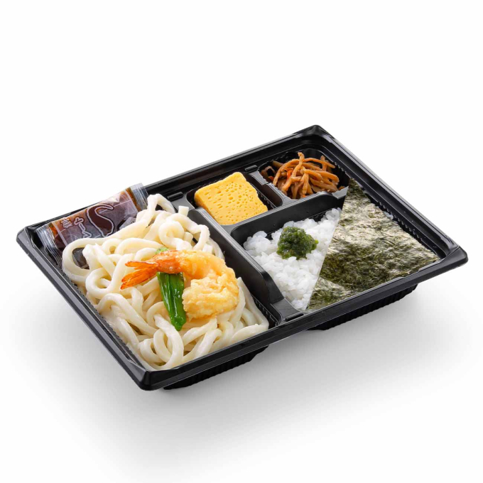 夏の青辛ご飯＆海老天うどん