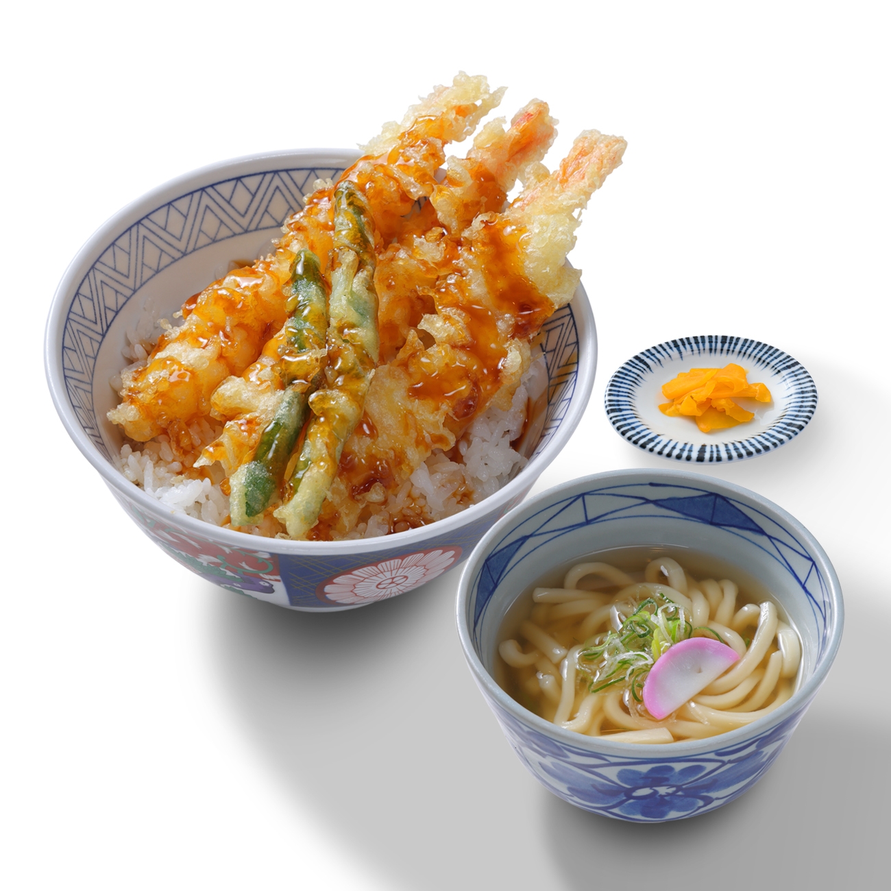 海老天丼＆小うどん