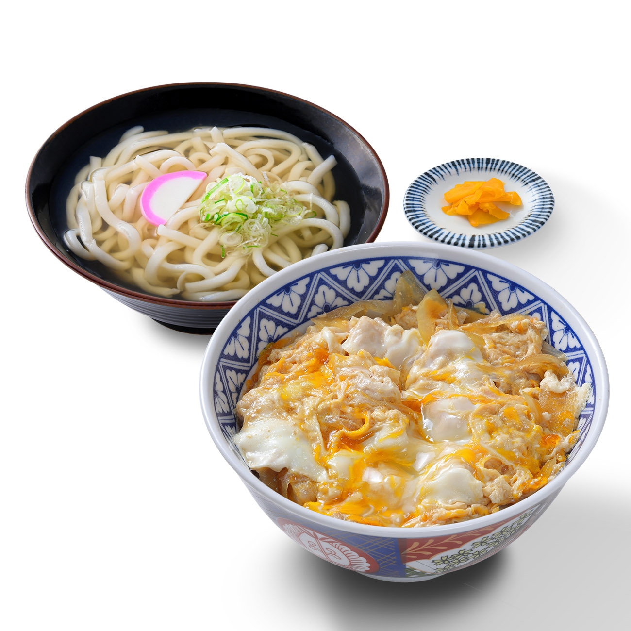 親子丼＆かけうどん