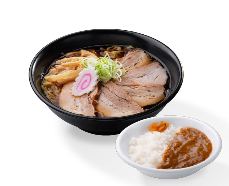 つるや特製極旨！チャーシュー麺＆半カレーセット