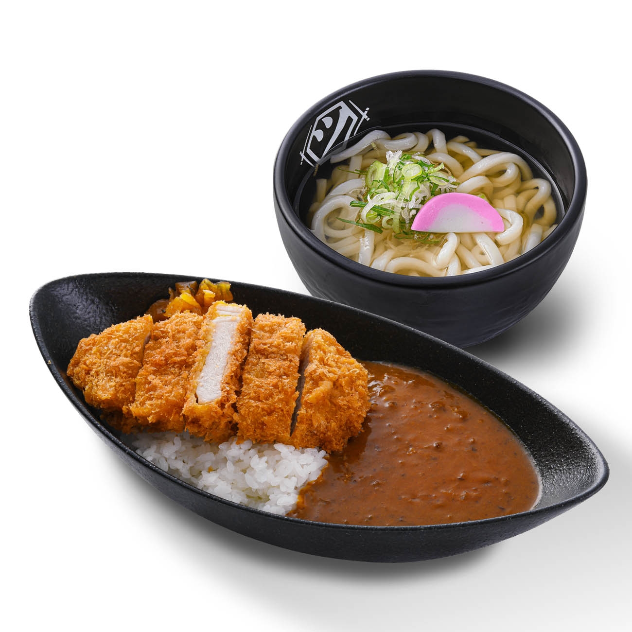 店舗限定 厚切り勝（かつ）カレー＆かけうどんセット