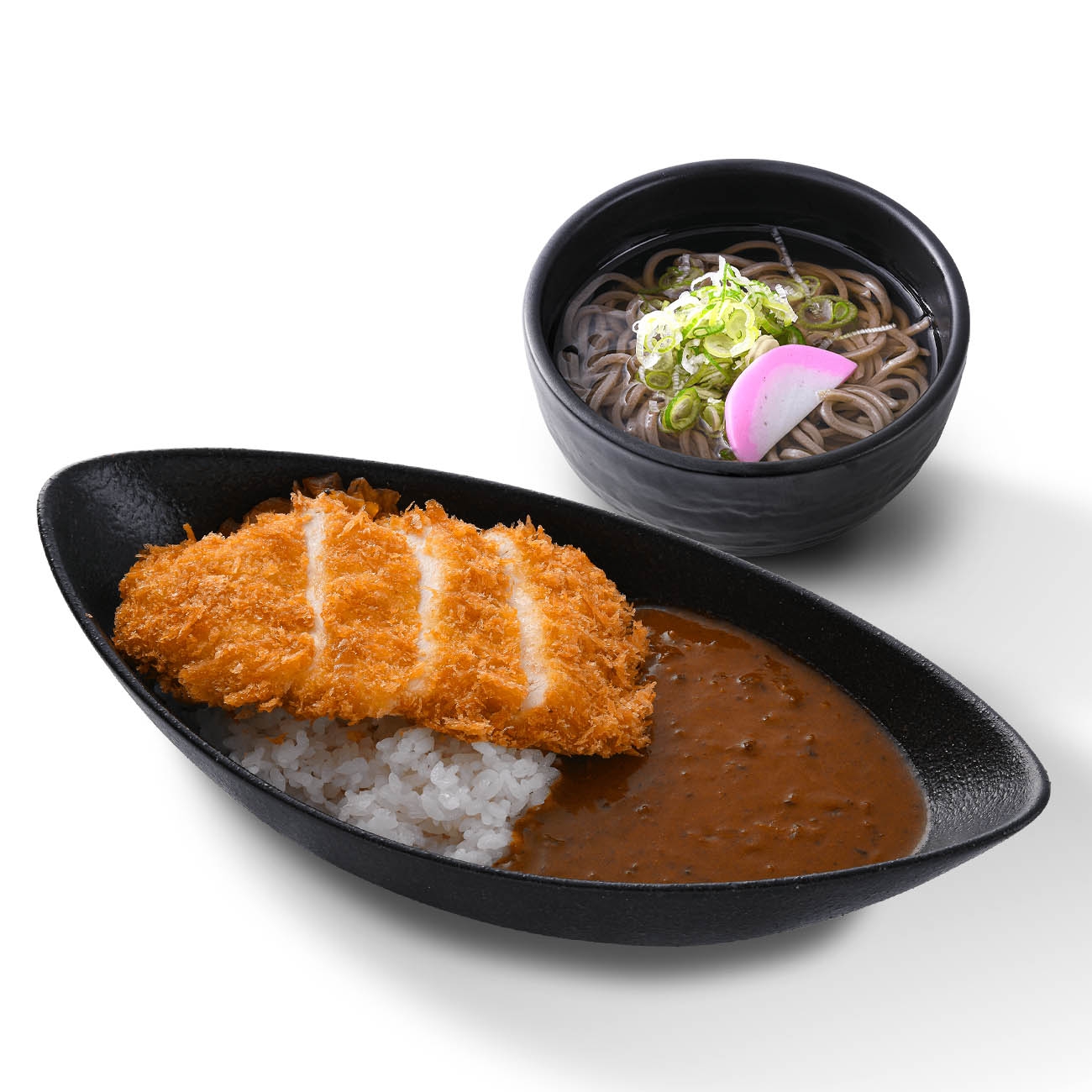 店舗限定 チキンカツカレー＆小そばセット