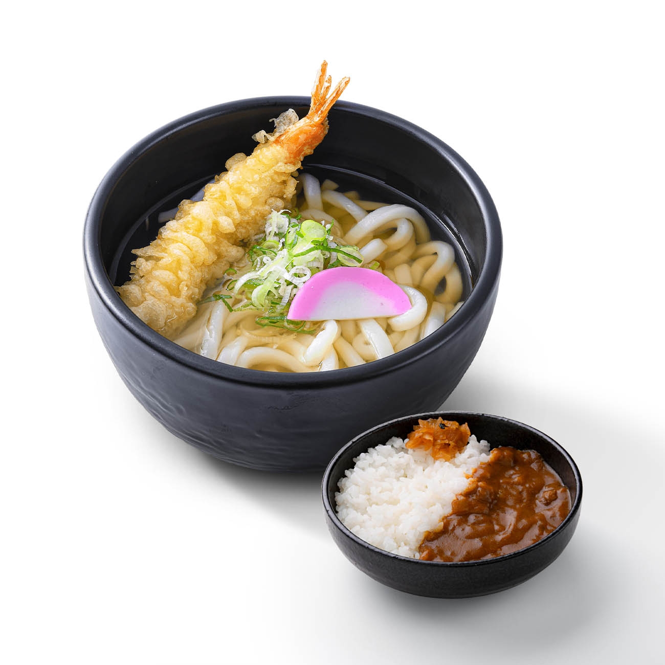 店舗限定 海老天うどん＆半カレーセット