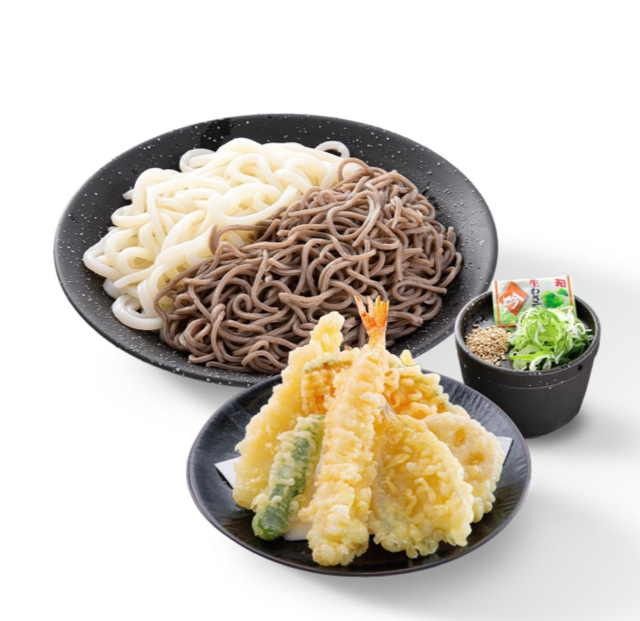 店舗限定 海鮮天ぷらざる相盛り