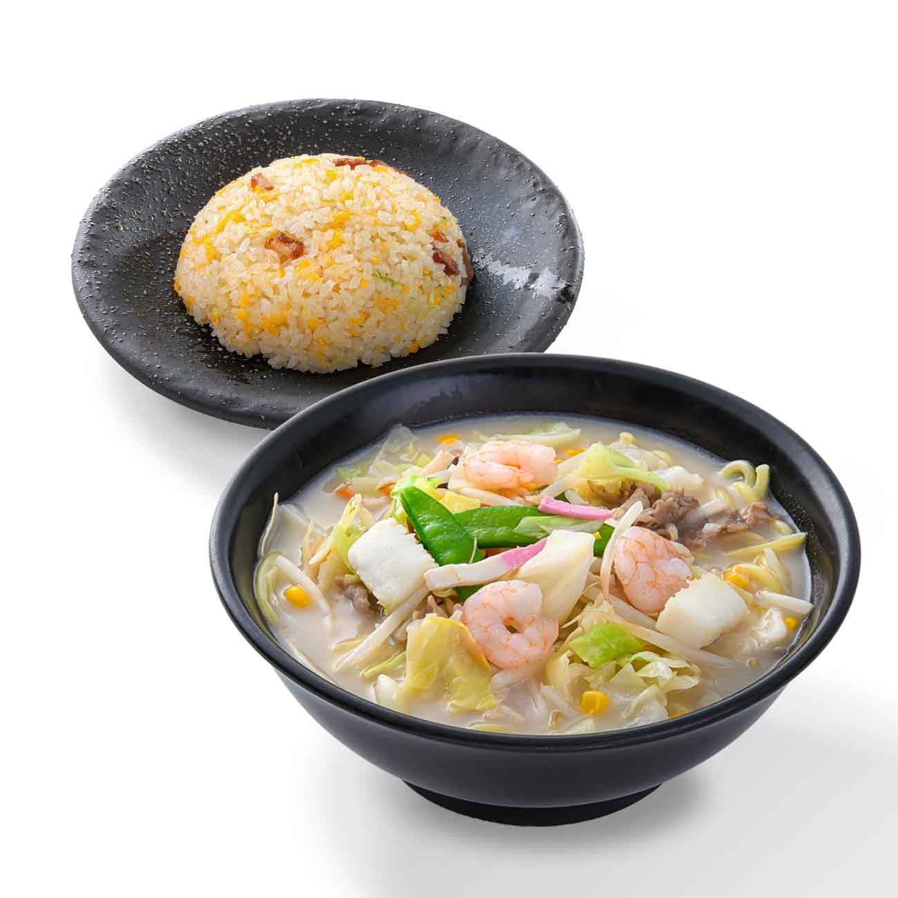 海鮮ちゃんぽん麵＆焼豚炒飯セット