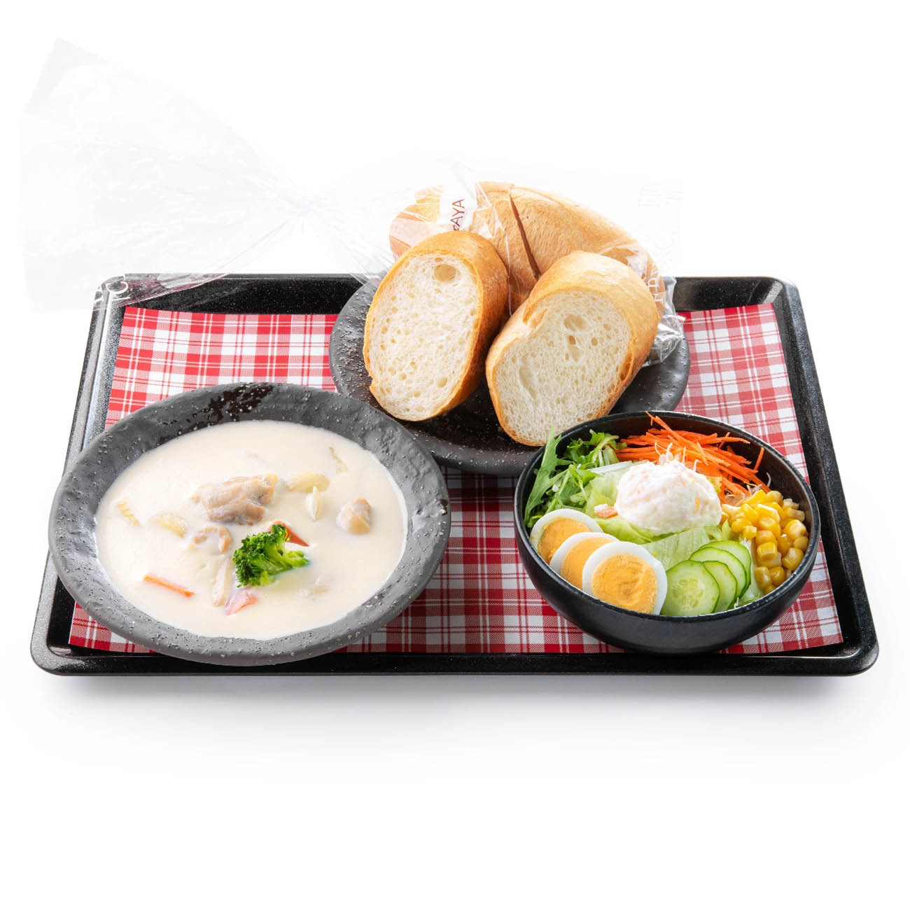 パン屋さんのホワイトシチュー定食【A】