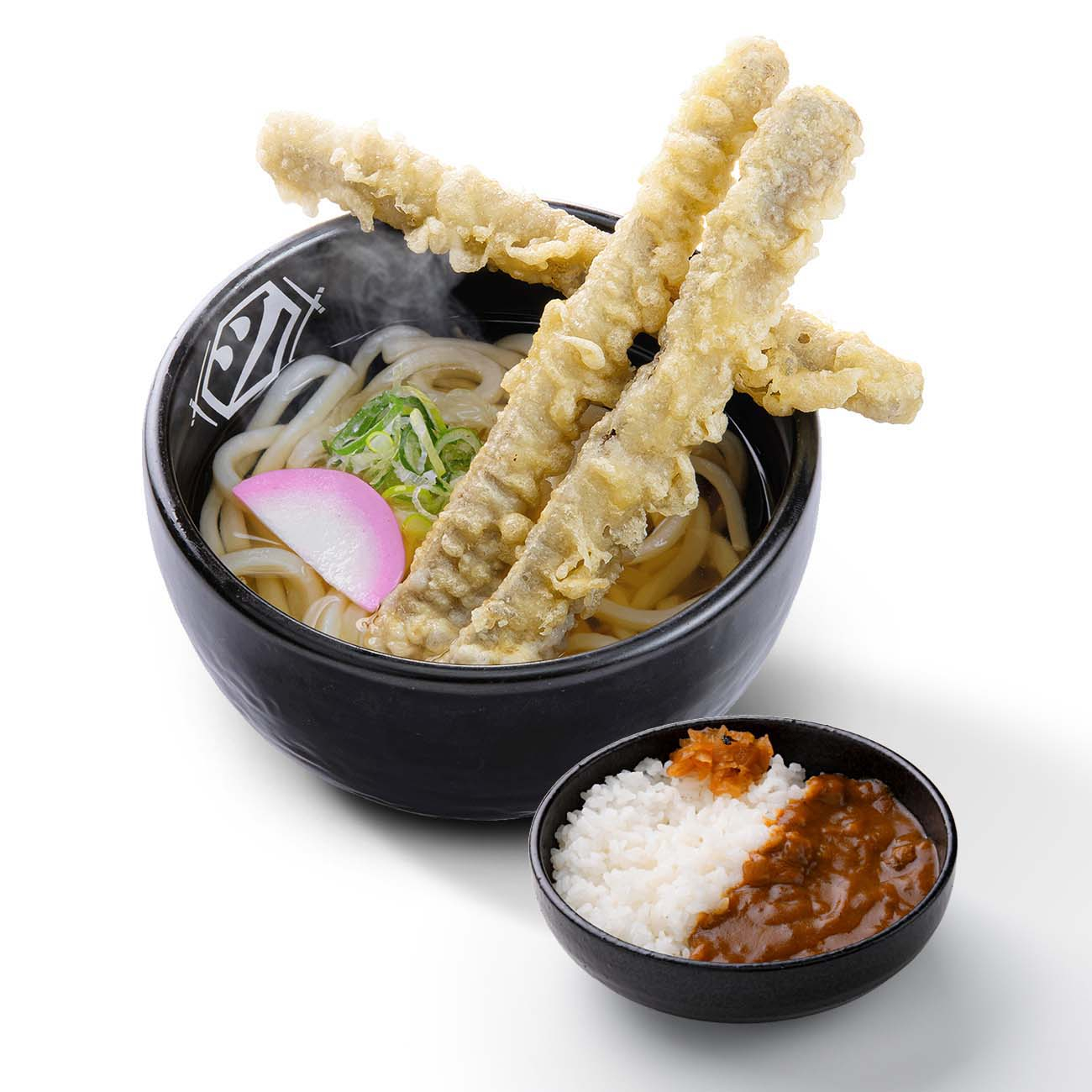 店舗限定 ごぼうの天ぷらうどん＆半カレーセット
