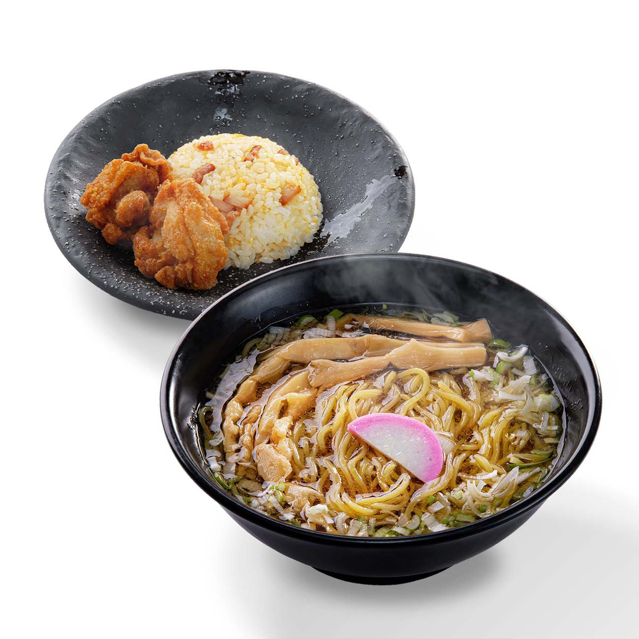 穂先メンマらーめん＆唐揚げ炒飯(小)セット