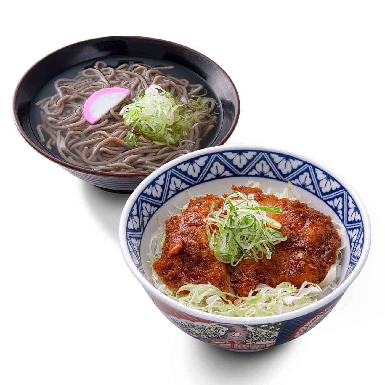 歓喜鶏たれカツ丼＆かけそばセット