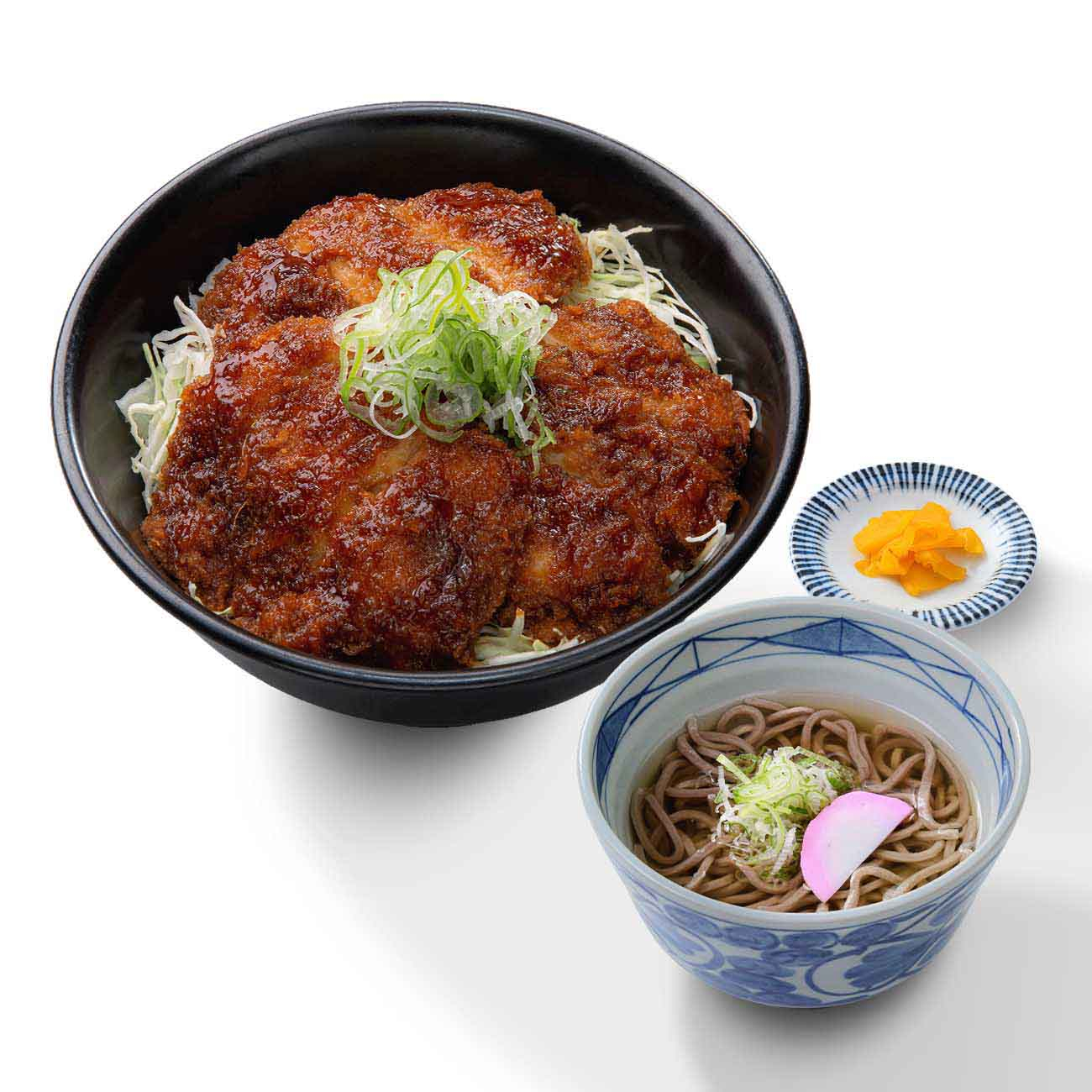 トリプル鶏たれカツ丼＆小そばセット