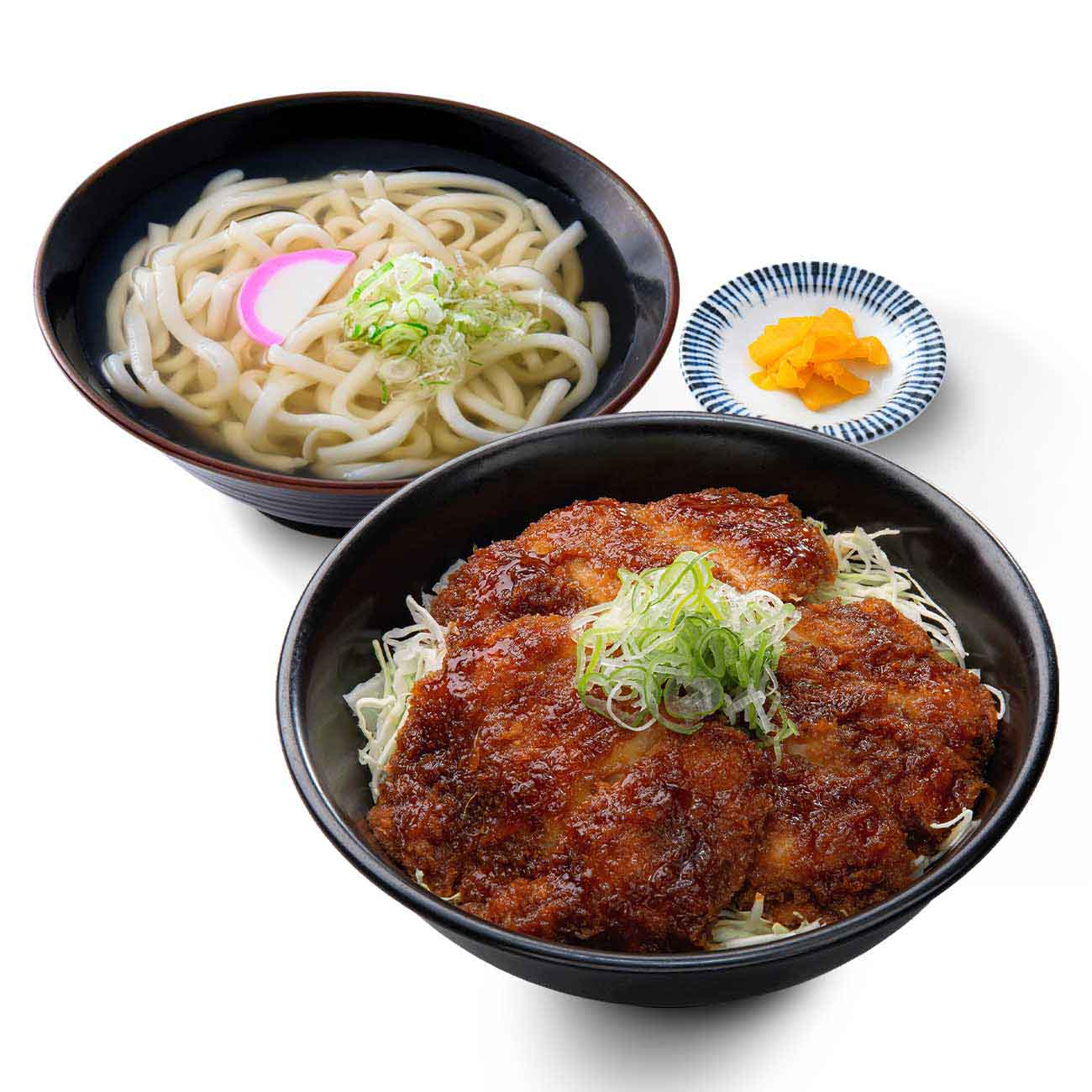 トリプル鶏たれカツ丼＆かけうどんセット