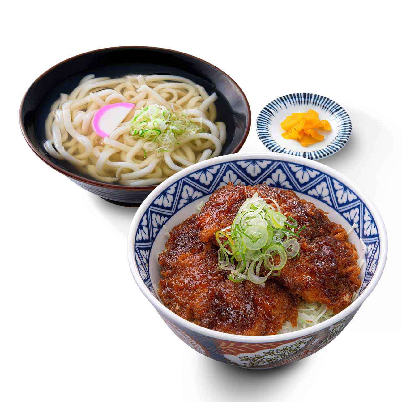 鶏たれカツ丼＆かけうどん