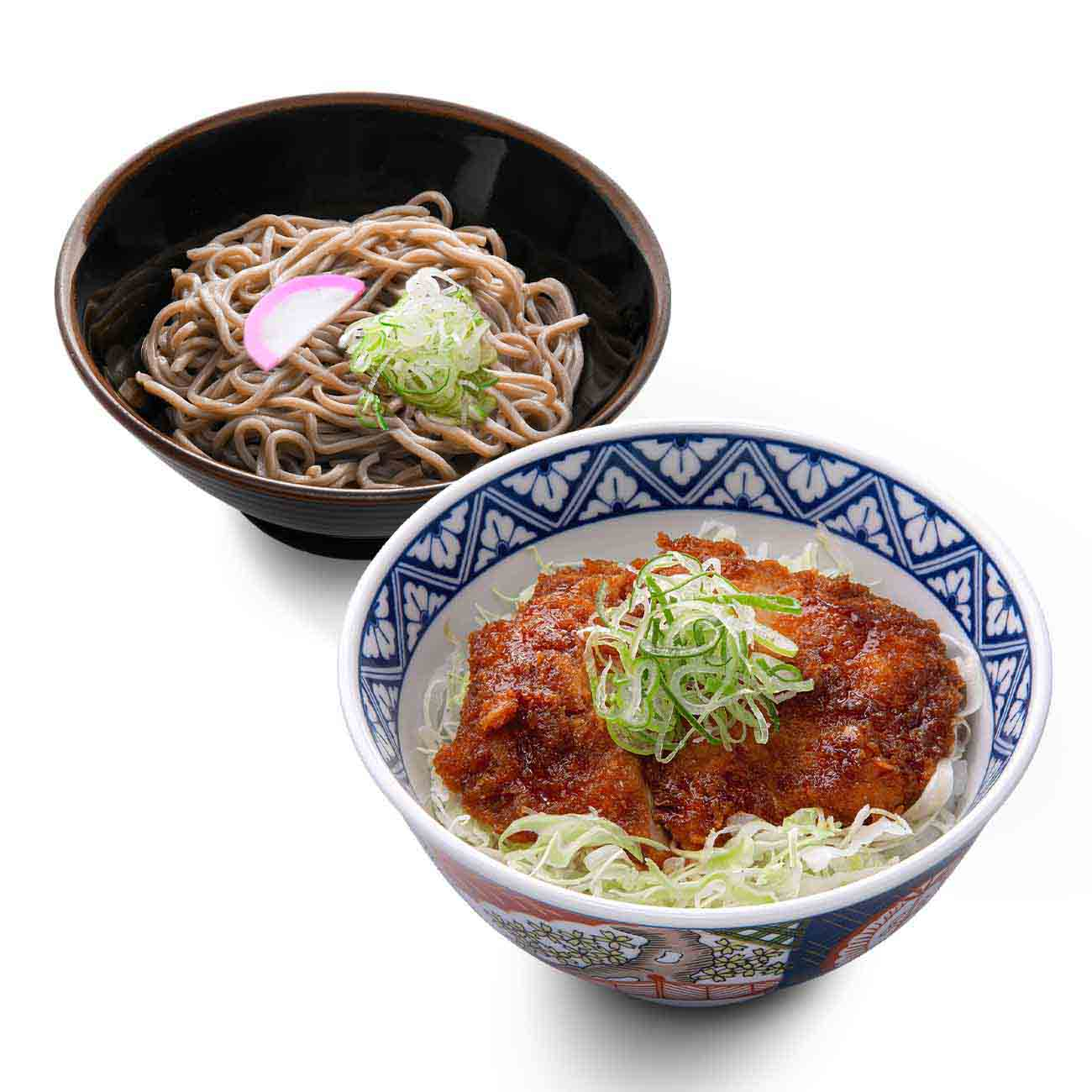 歓喜鶏たれカツ丼＆ぶっかけそばセット