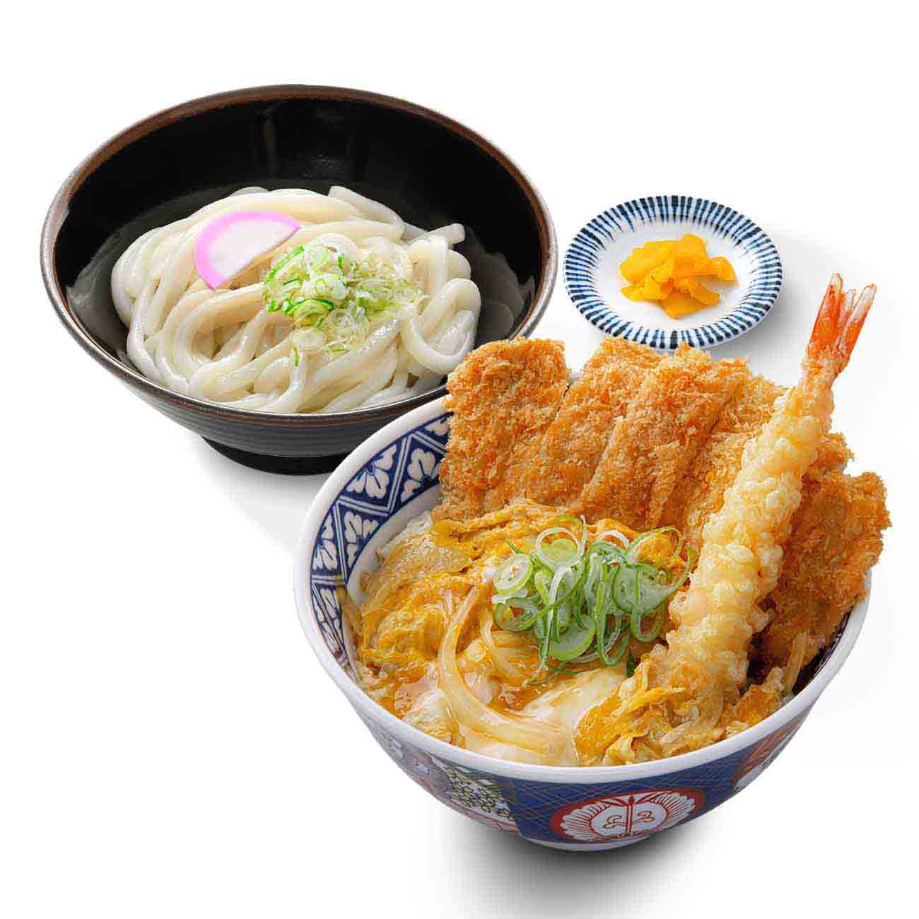 海老カツ丼＆ぶっかけうどんセット