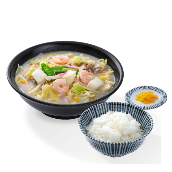 海鮮ちゃんぽん麺＆白飯セット