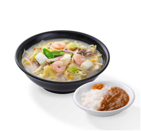 海鮮ちゃんぽん麺＆半カレーセット