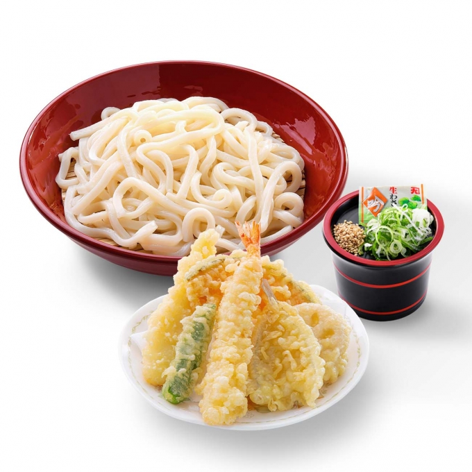 海鮮天ぷらざるうどん