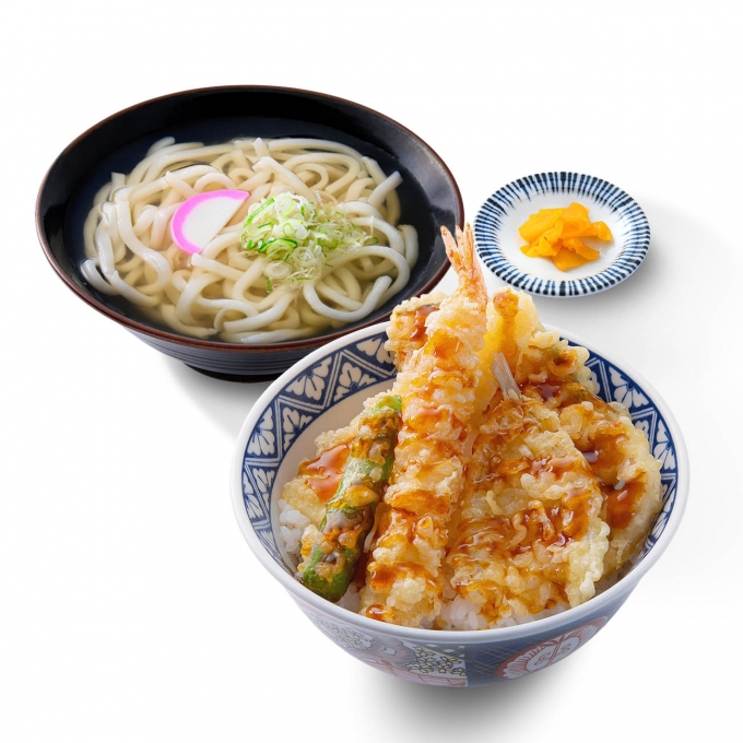 海鮮天丼＆かけうどんセット