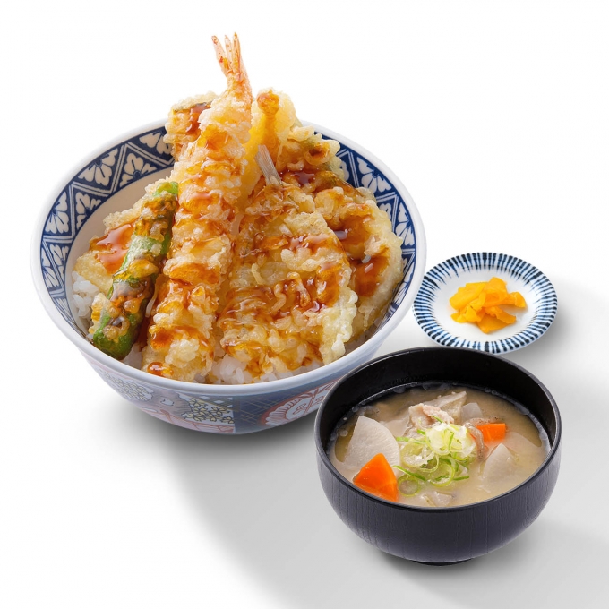 海鮮天丼＆豚汁セット