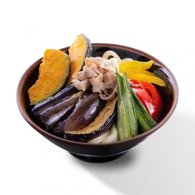夏野菜と豚しゃぶのぶっかけうどん