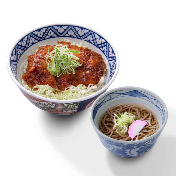 歓喜鶏たれカツ丼＆小そばセット