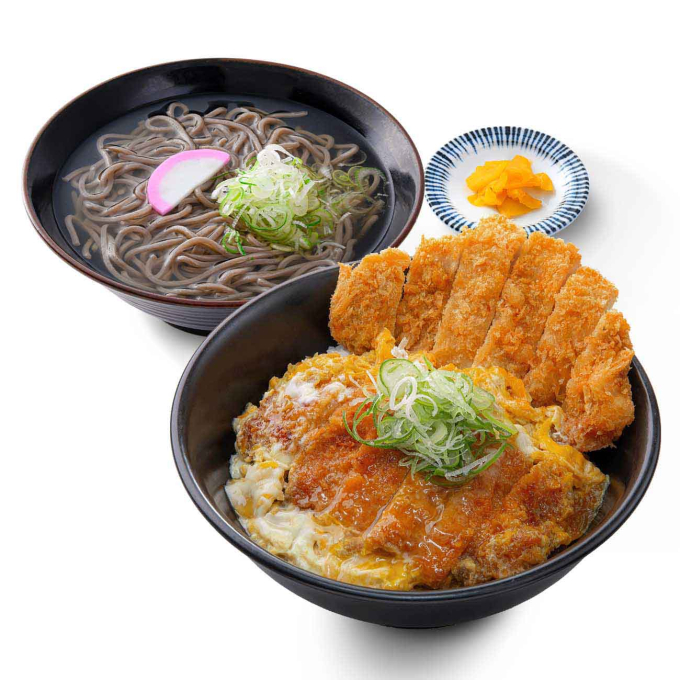 ダブルカツ丼＆かけそばセット