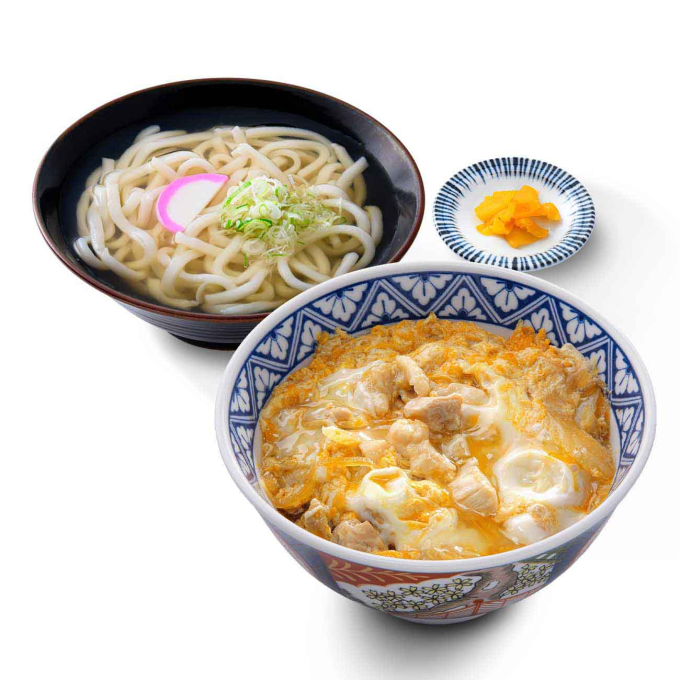 親子丼＆かけうどん