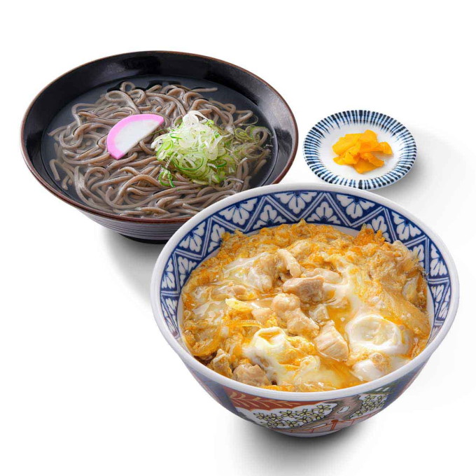 親子丼＆かけそば