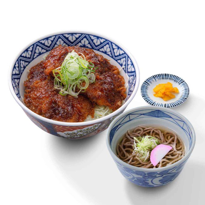 鶏たれカツ丼＆小そば