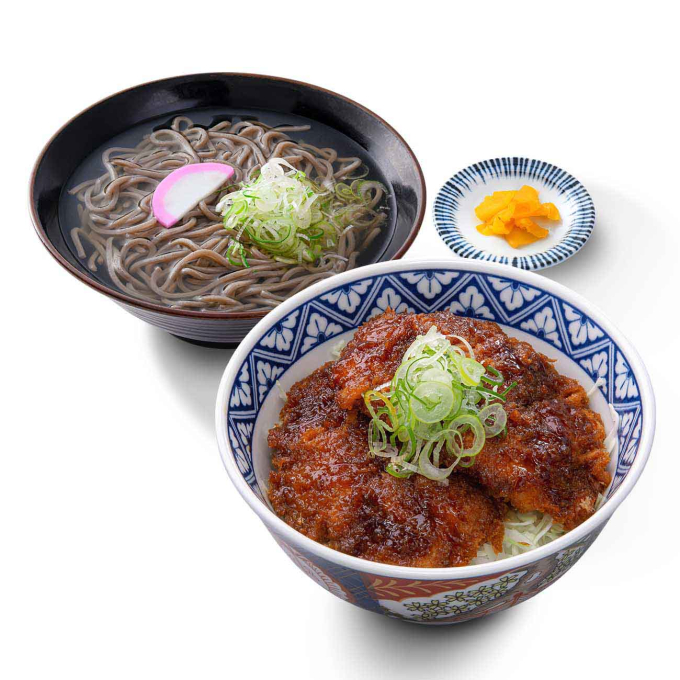 鶏たれカツ丼＆かけそば