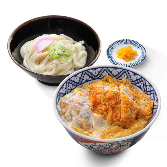 カツ丼＆ぶっかけうどん