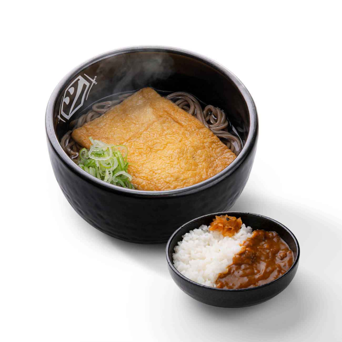 店舗限定 きつねそば＆半カレーセット