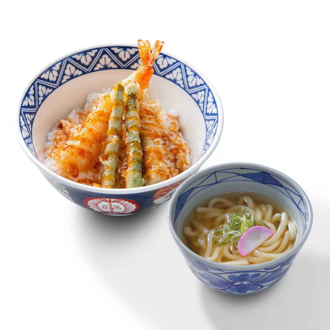 歓喜海老天丼＆小うどんセット