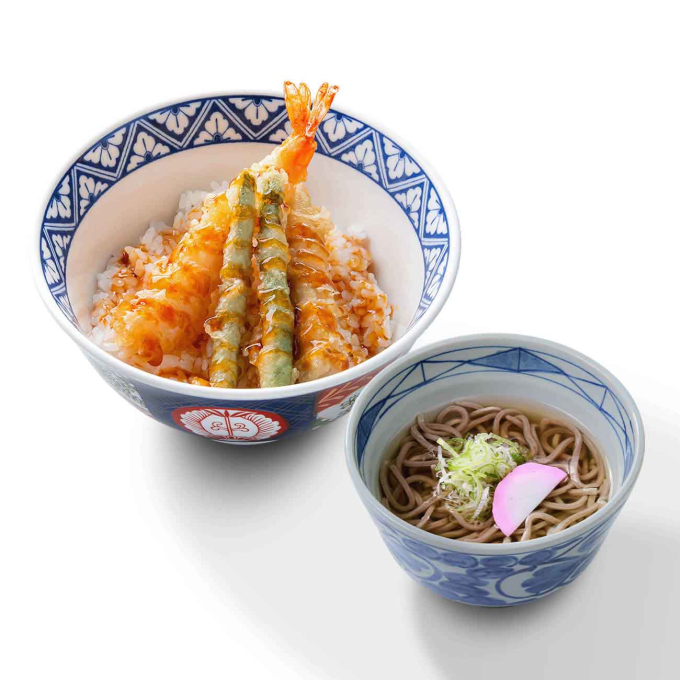 歓喜海老天丼＆小そばセット